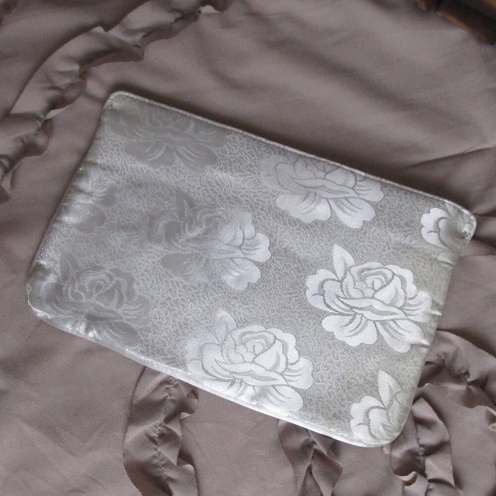 vintage satin clutch purse